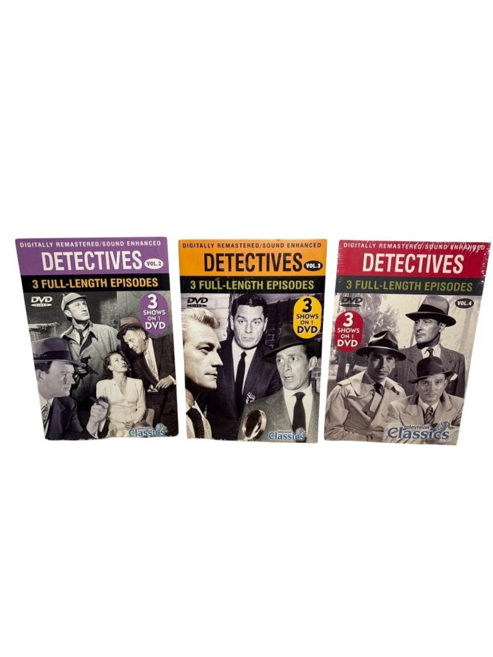 Detectives Classics DVD Collection Vol. 1-3 Digitally Remastered Sound Enhanced